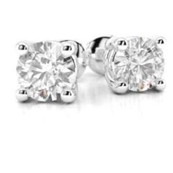 0.10 CT. T.W. L-I1 ROUND CUT DIAMOND STUD EARRINGS