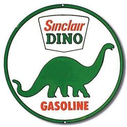 Sinclair Dino Gasoline Metal Advertising Sign
