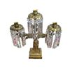 Image 3 : 19thc Gilt Brass Three Light Classical Figure Girandole