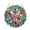 Image 1 : Tiffany-style Victorian Round Stained Glass Window Panel