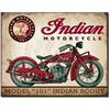 Image 1 : Indian Scout Motorcycle Decorative Metal Advertising Sign