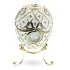 Image 2 : Royal Russian Faberge Inspired Trinket, Jewel Box, Clock Egg
