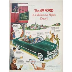 1949 Ford Car Magazine Advertisement