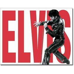 Elvis Leather 1967 Concert Metal Decorative Sign