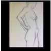 Image 2 : Impressionist Standing Nude Signed Drawing