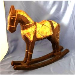 Vintage Hand-carved Decorative Rocking Horse