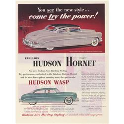 1952 Hudson Hornet & Wasp Advertisement