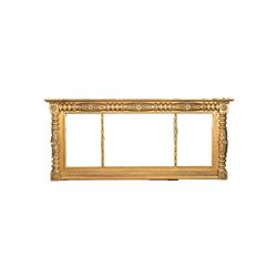 c.1820 American Classical Giltwood Overmantel Mirror