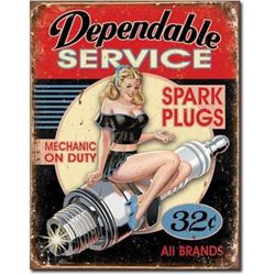 Dependable Service, Decorative Garage Shop Sign