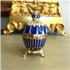 Image 1 : Russian Faberge Inspired Jeweled Trinket Box Egg