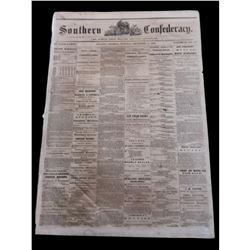 RARE! Southern Confederacy, Atlanta 1862 Newspaper