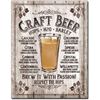 Image 1 : Craft Beer Decorative Metal Pub Bar Sign