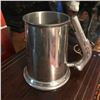 Image 2 : Vintage English Pewter Flintlock Pistol Handled Tankard