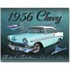 Image 1 : Chevy 1956 Bel Air Metal Garage Pub Bar Decorative Metal Sign