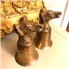 Image 1 : Silverplate Hunting Dogs, Hounds Stirrup Cups LIquor Drinking Goblets