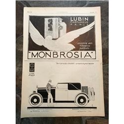 1920's Magazine Advertisements, Georges Irat Automobiles, Lubin Parfum Paris