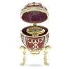 Image 5 : Russian Faberge Inspired Clock Trinket Box Egg