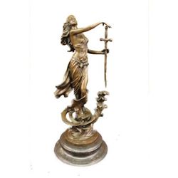 Original Signed Bronze Sculpture, Justice