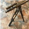 Image 3 : Vintage Brass Portable Tabletop Telescope With Tripod Stand