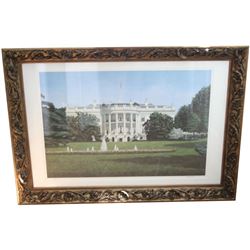 Signed Cromartie, The White House, Framed Print