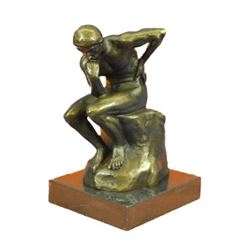 Rodin's Thinker, Symbol of Philosophy, Bronze Sculpture
