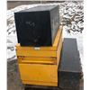 Image 1 : STEEL JOB BOX, 2 X STEEL STORAGE BOXES