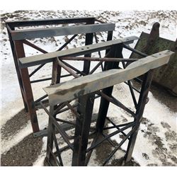 SET OF 2 METAL WORK STANDS - 44" H