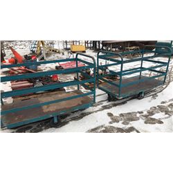 2 X METAL SHOP CARTS