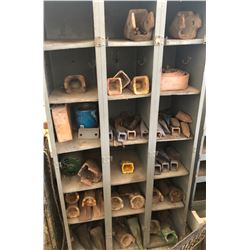 SHELF UNIT W / MISC BUCKET TEETH - MOST NEW