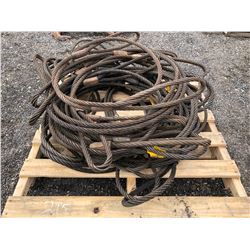 SKID LOT OF CRANE RIGGING