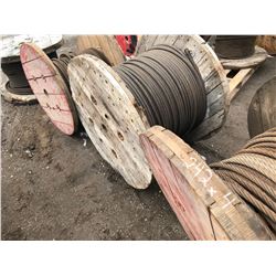 4 X LARGE SPOOLS CRANE CABLE