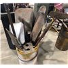 Image 1 : JOB LOT SHOVELS, HOE, ETC