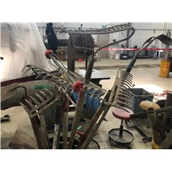 JOB LOT W / RAKES, SHOVELS, ETC