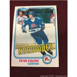 Vintage 1981 Peter Stastny Rookie Card