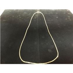 Solid 10K Yellow Gold Men's Custom Made Rope Chain