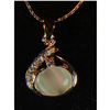 Image 3 : Elegant Opal Rhinestone Necklace