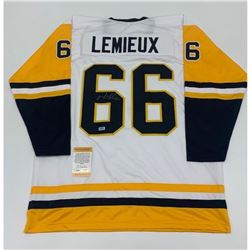 Authentic Autographed Mario Lemieux Pittsburgh Peguins Jersey With COA