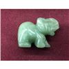 Image 1 : Carved Asian Green Jade Elephant Figure