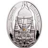 Image 1 : 2012 Poland Mint "Moscow Kremlin" Imperial Faberge Egg - Proof Silver Coin w/ Swarovski Crystals