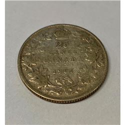 1907 Canadian 25 Cent Coin