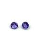 Image 1 : Lot Of 2 Round Cut Tanzanite Gemstone 1.24 Carat Total Weight