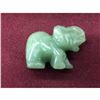 Image 1 : Carved Asian Green Jade Elephant Figure