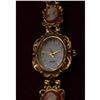 Image 3 : Elegant Ladies Gold Tone Quartz Watch with Unique Band