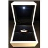 Image 1 : Men's Titanium Steel Silver Blue Engagement Ring