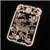 Image 2 : Exquisite Chinese Tibetan Silver Hand Carved Foodog Pendant