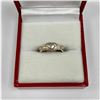 Image 2 : Ladies Size 2 Native American Styled, Heart Engraved, Sterling Silver Cuff Ring.
