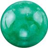 Image 1 : Round Cabochon Cut Natural Green Jadeite Jade - Fine