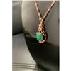 Image 4 : Beautiful Carved Jade Stone Surrounded in Semi-Precious
