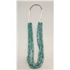 Image 2 : Three Strand Turquoise and Heishi Necklace