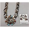 Image 1 : Zuni Inlay Hummingbird Necklace Set by Carlene Leekity